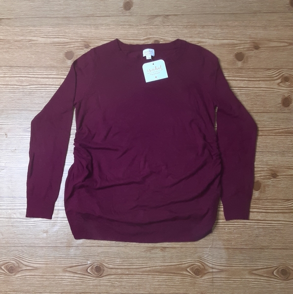 Isabel Maternity by Ingrid & Isabel Sweaters - Isabel Maternity Lightweight Sweater Size Large
